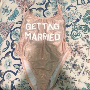 Bride bathing suit